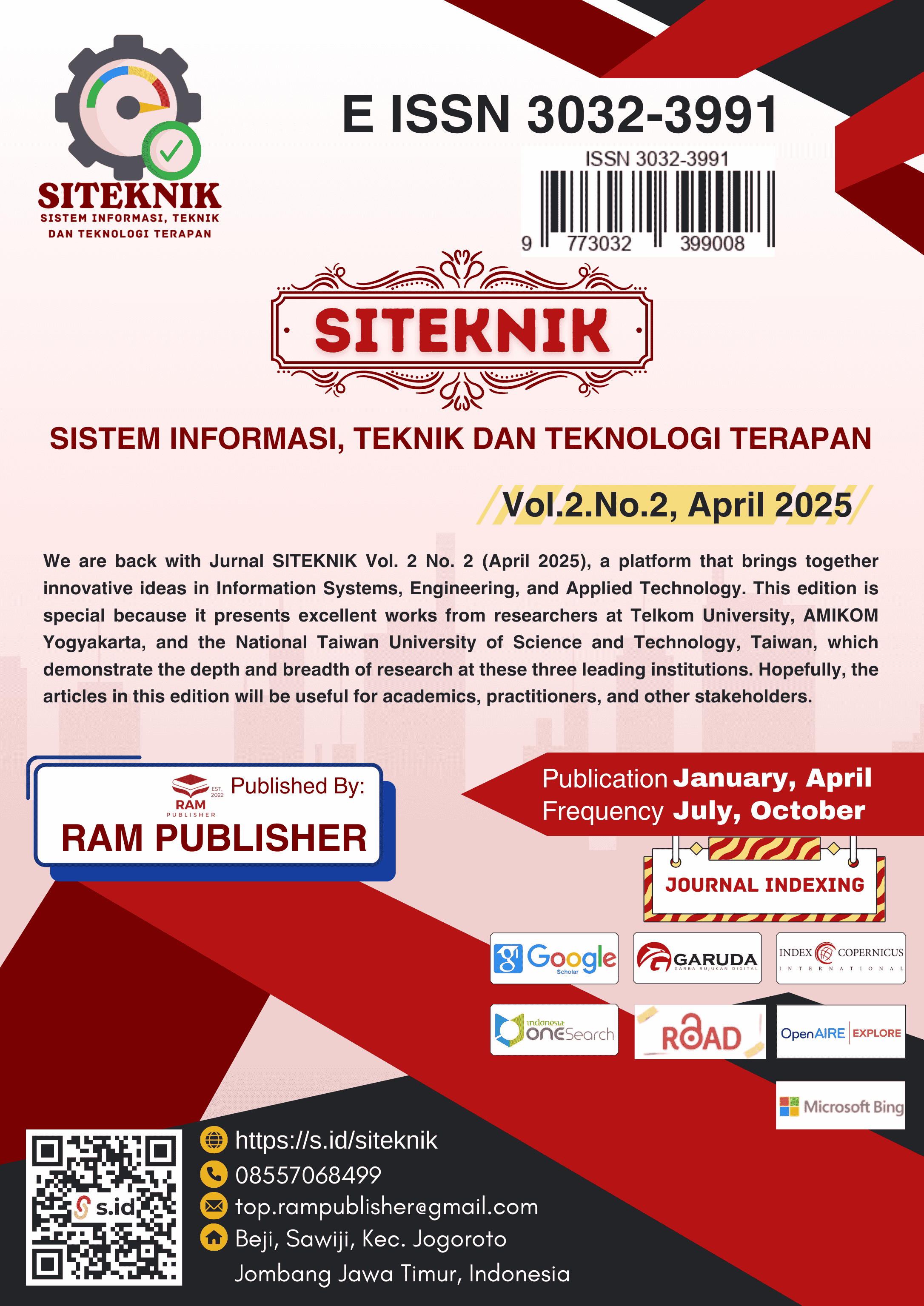 SITEKNIK Journal Issue Vol.2, No.2, April 2025