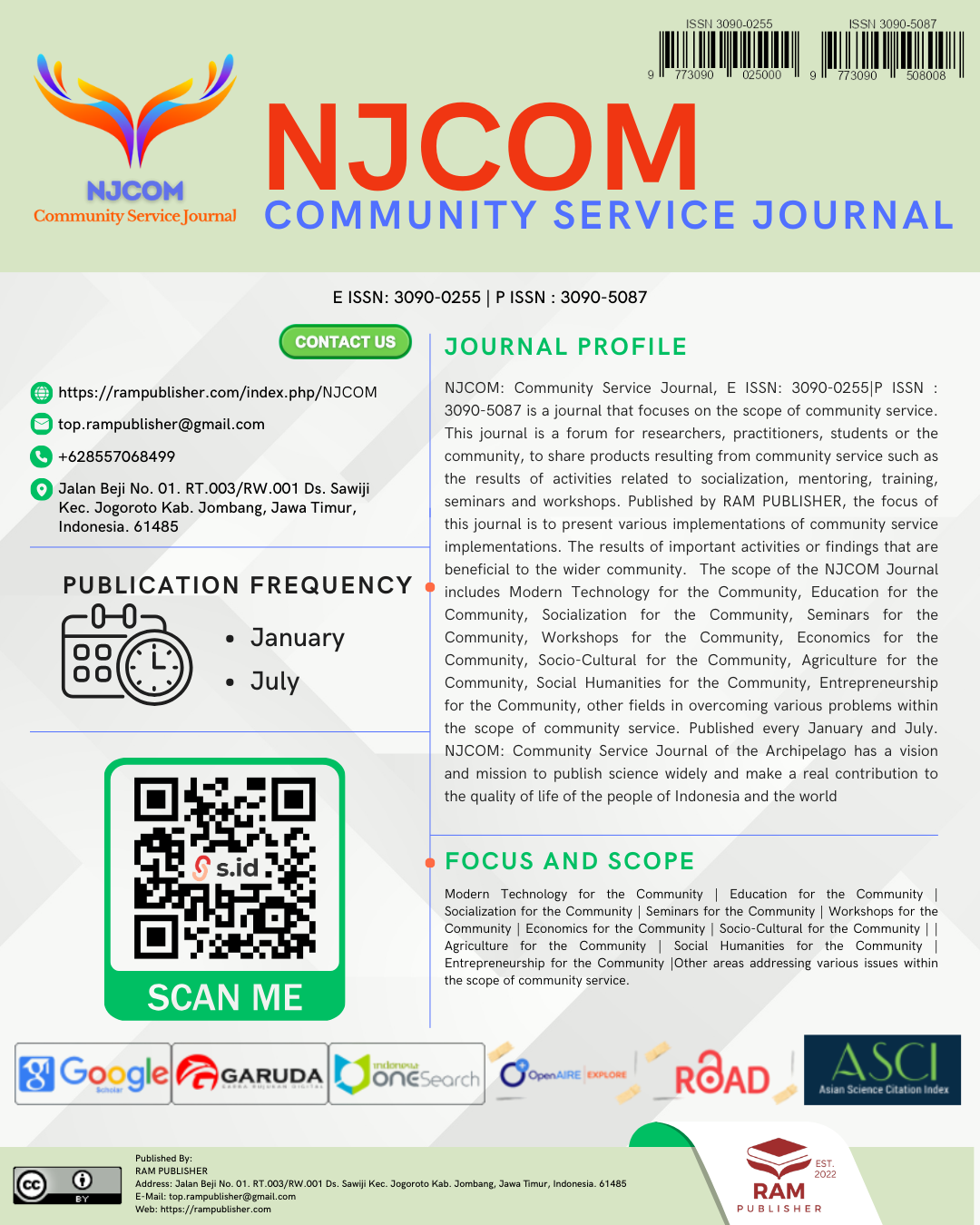 NJCOM: Community Service Journal