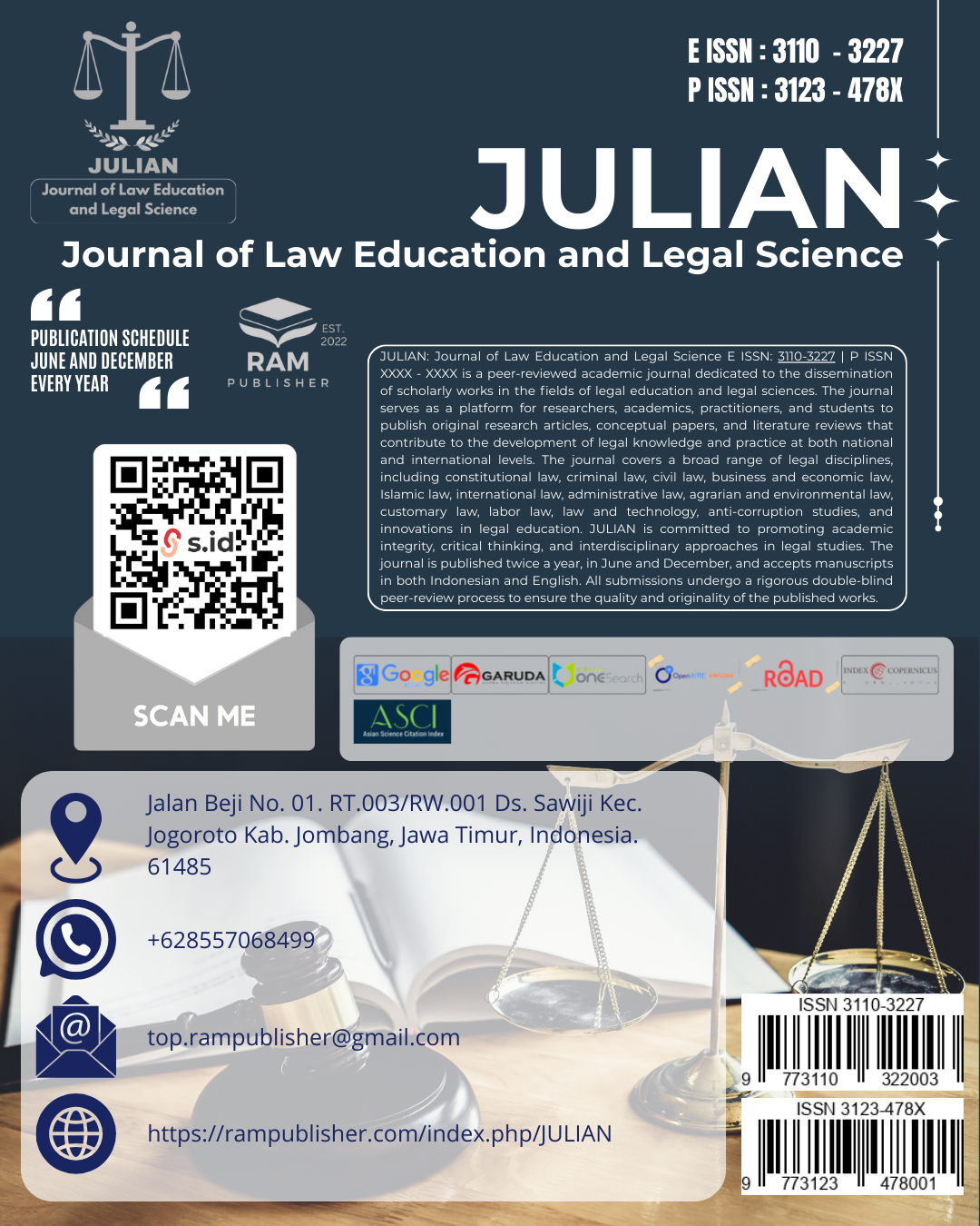 JULIAN: Journal of Law Education and Legal Science